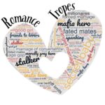 Romance Novel Tropes Heart Graphic